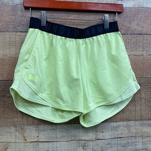 Under Armour Heatgear Loose Fit Run Shorts Neon